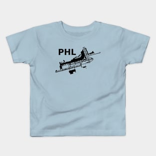 PHL - Philadelphia International Airport Kids T-Shirt